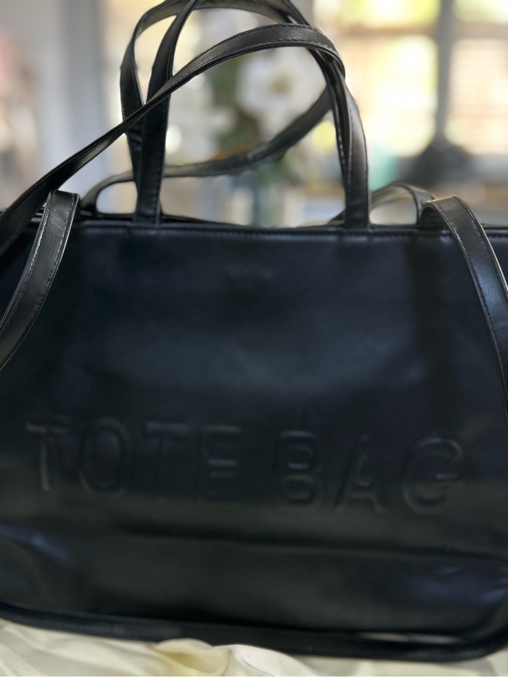 Black Tote Bag - Spacious Everyday Carry